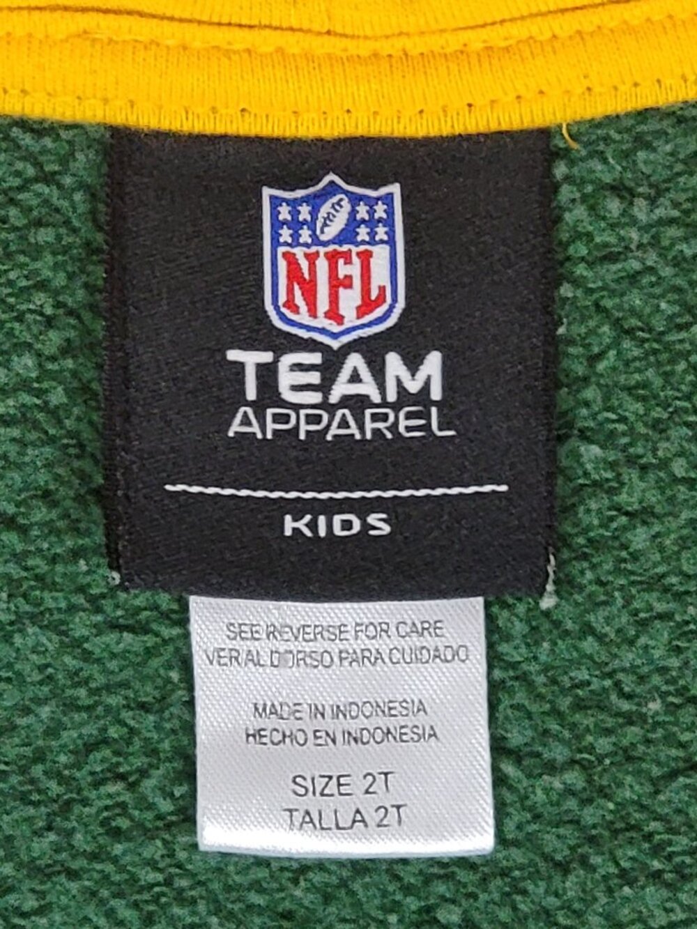 NFL Team Apparel Green & Gold Green Bay Packers Long Sleeve Ruffle Hem Toddler S - Picture 7 of 7